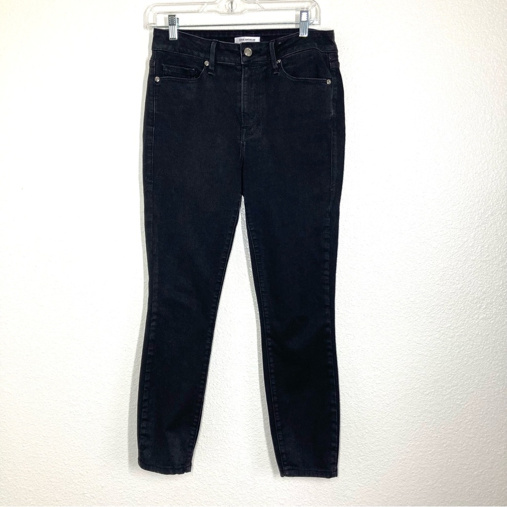 Good American Good Legs Black Skinny Jeans 28